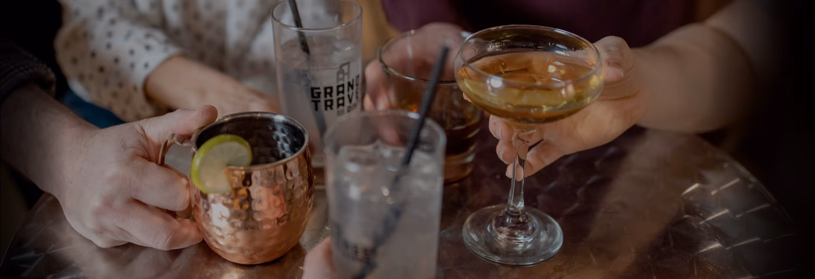 group having drinks