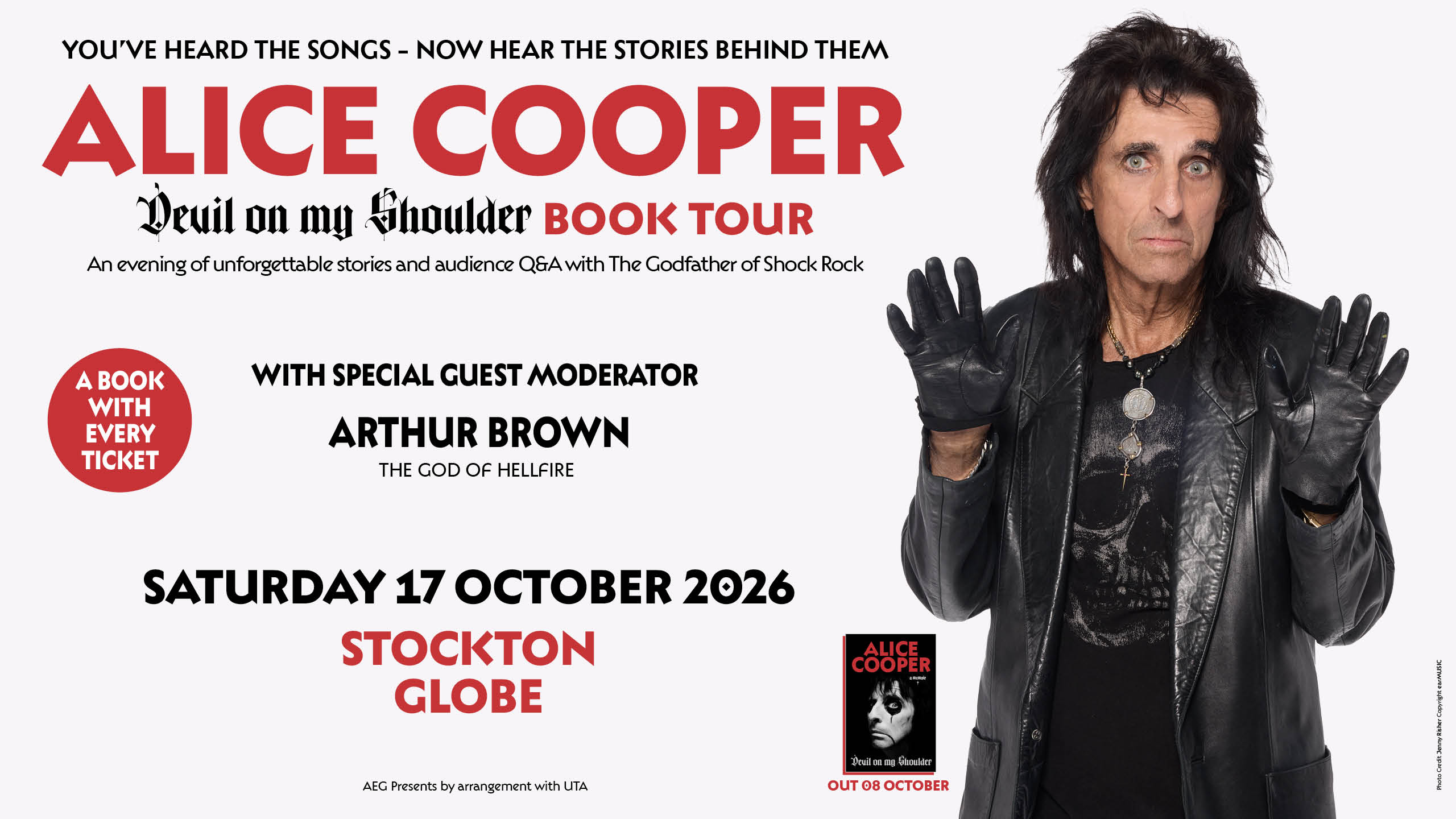 Alice Cooper: Devil on My Shoulder Book Tour