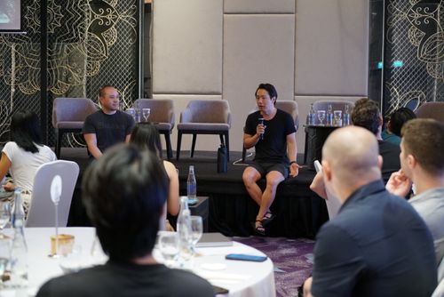 Brian (left) and Hsu Ken (right) hosting one of the masterclasses.