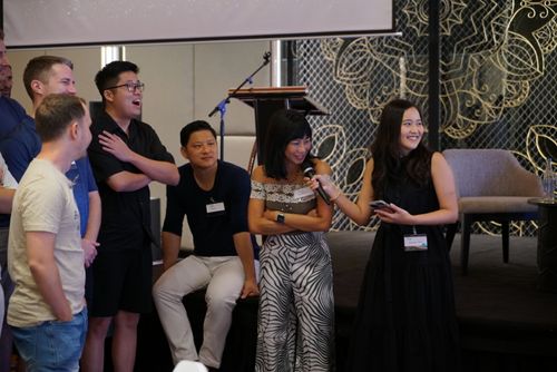 One of the ice-breaker activities at the W24's batch orientation.