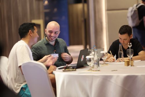 Founders getting to know one another.