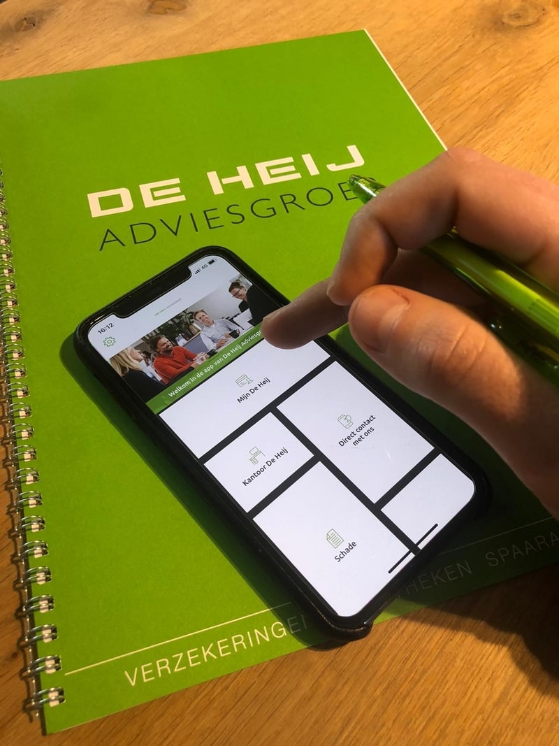 De app van De Heij voor jouw verzekeringen!