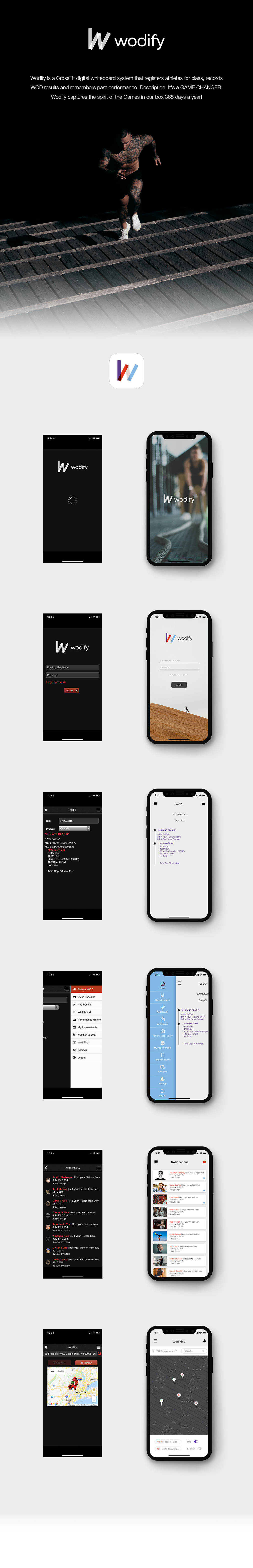 Wodify mobile redesign