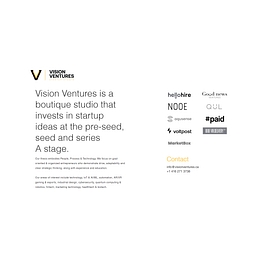 Vision Studio Ventures (VSV) logo