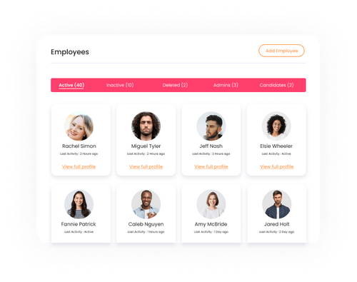 Employees screen