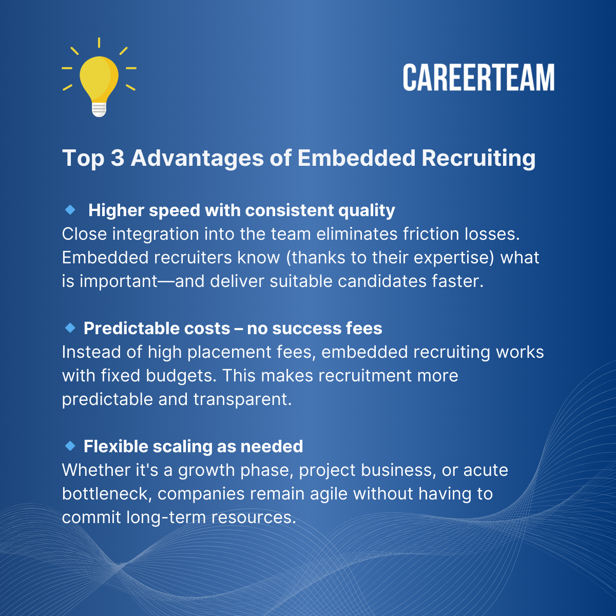 Top 3 advantages of embedded recruiting.