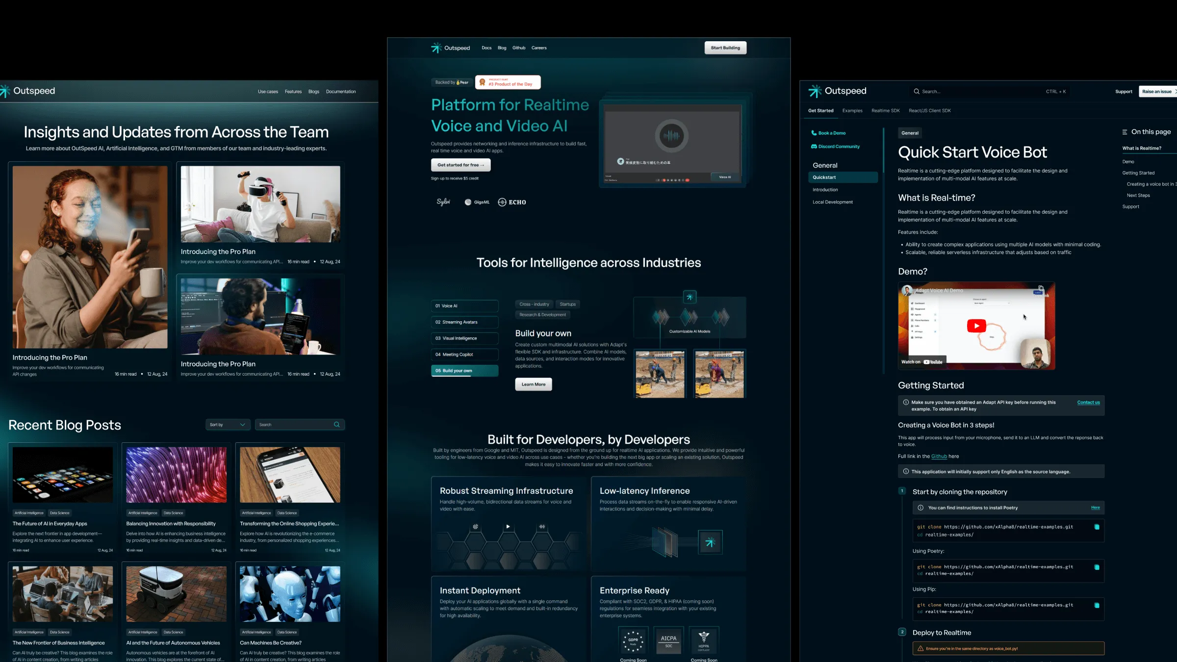 Outspeed AI final website mockup