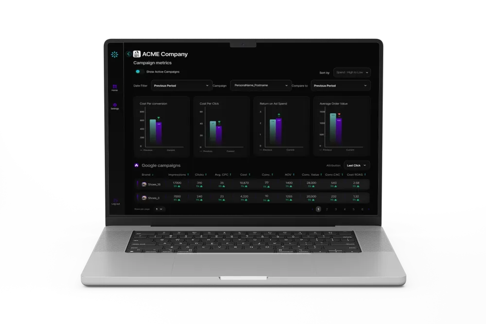 Kiwi Saas application laptop mockup