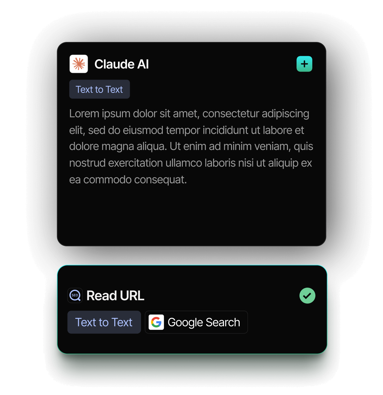 Kiwi Saas application components mockup