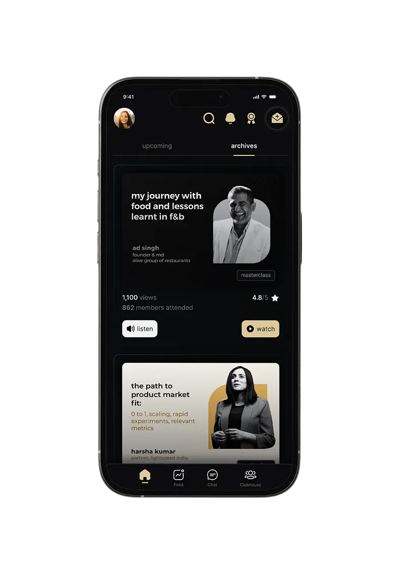 Leapclub mobile app mockup