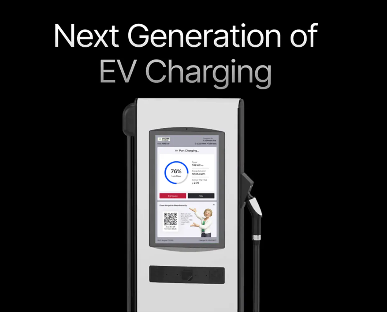 Tablet screen showing hydrogen energy site with text about electrolyzers, hydrogen supply, and product details.