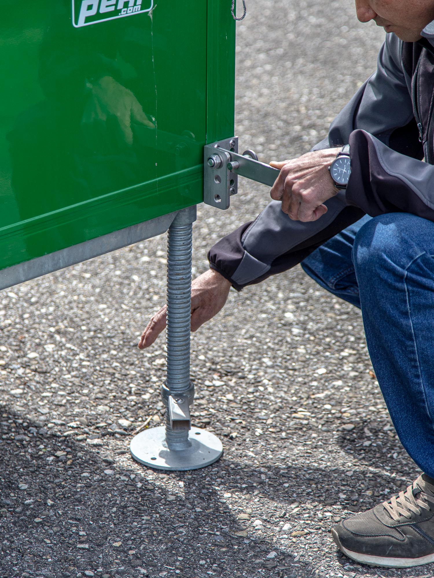 Pieds de la remorque-bar