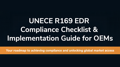 Sibros provides the building blocks for compliance—making it easier, faster, and more cost-effective to implement an R169-ready solution.