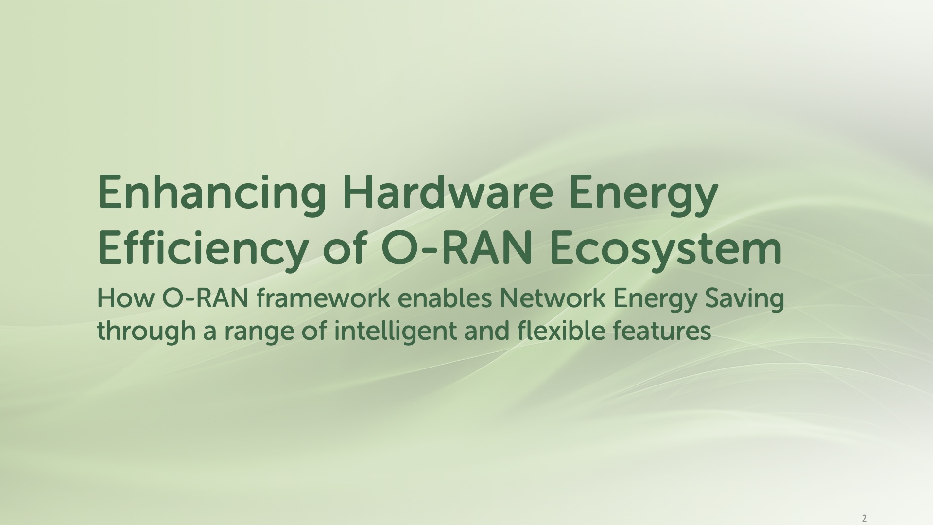 Network Energy Savings Implementation