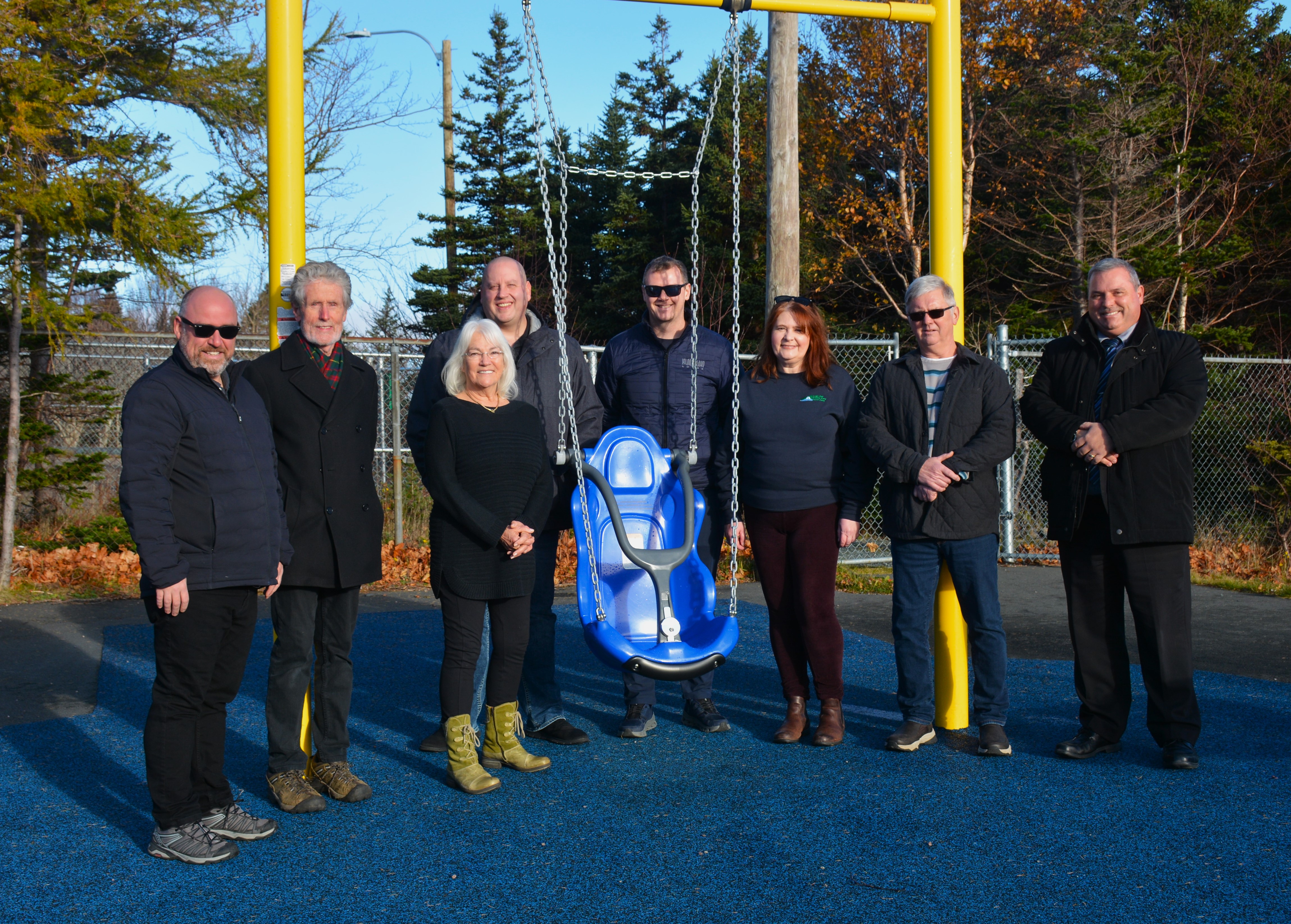 An inclusivity swing in a park