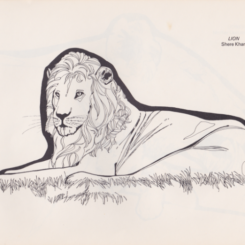 Game Farm coloring book illustration