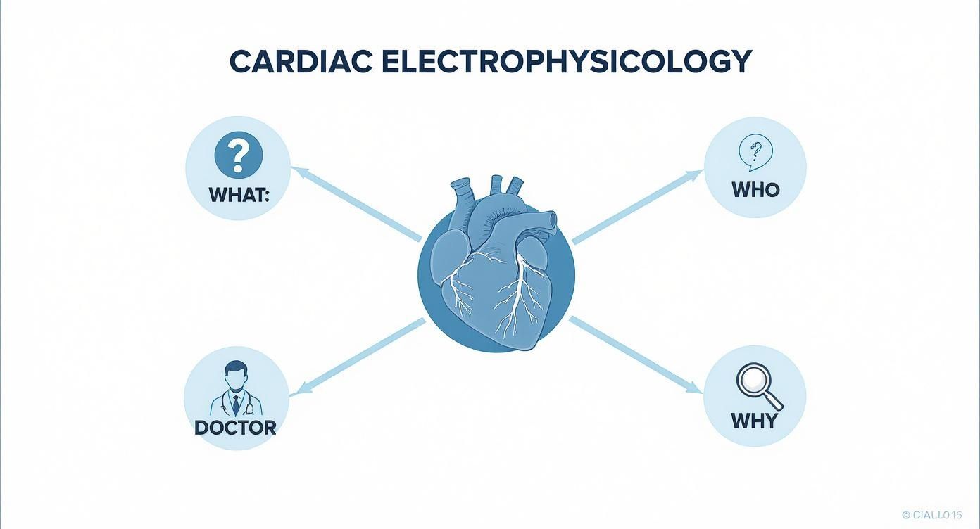 Infographic about what is cardiac electrophysiology