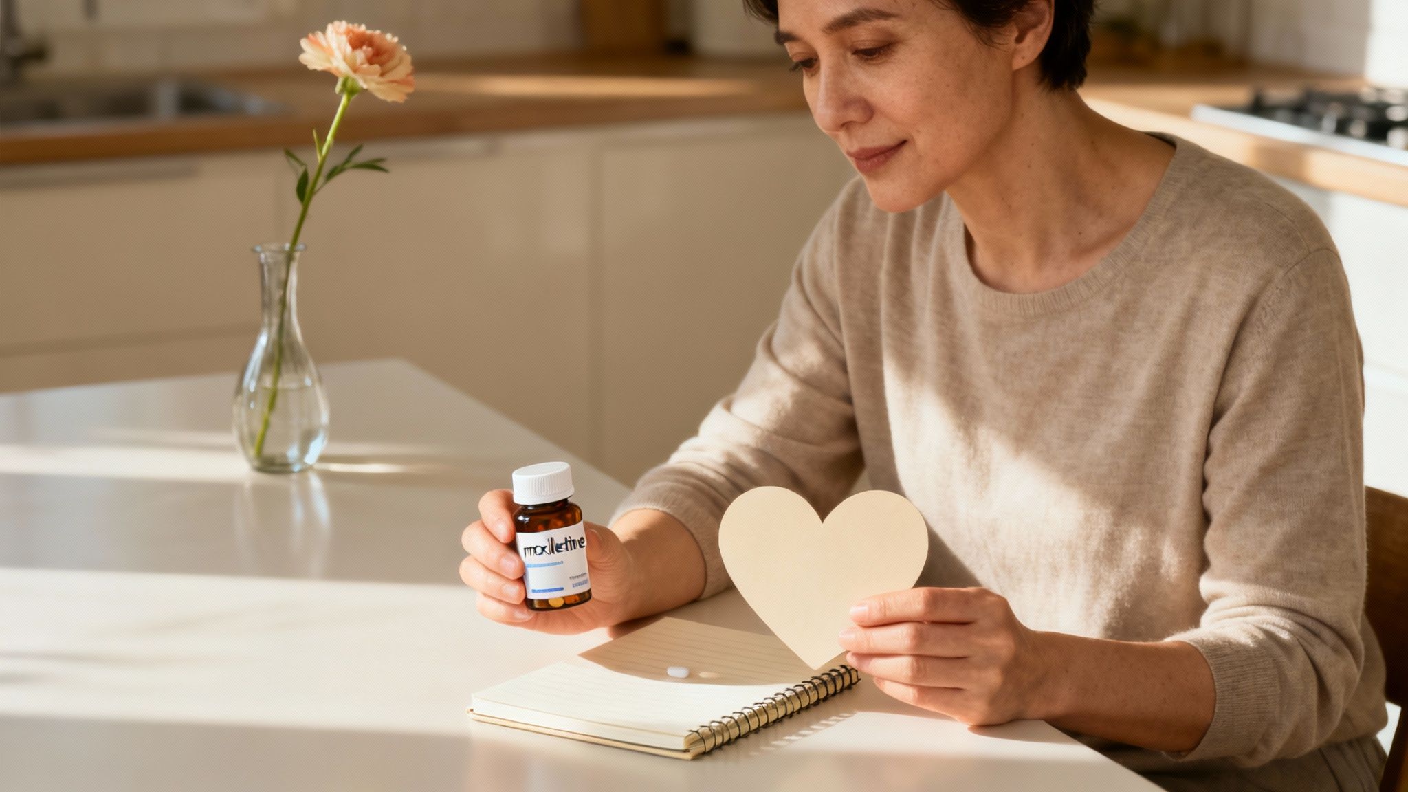 A doctor talking to a patient about their heart health.