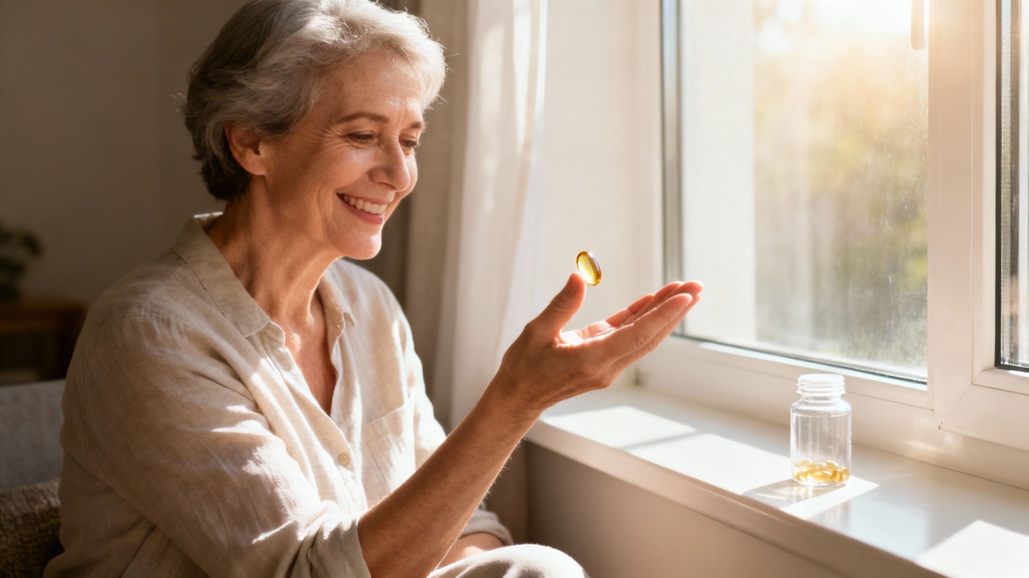 Person in sunlight representing Vitamin D for heart health