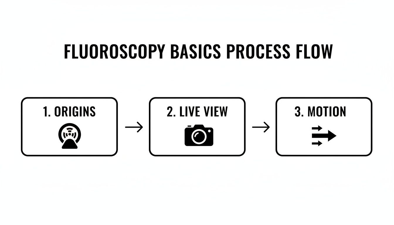 Infographic about what is a fluoroscopy