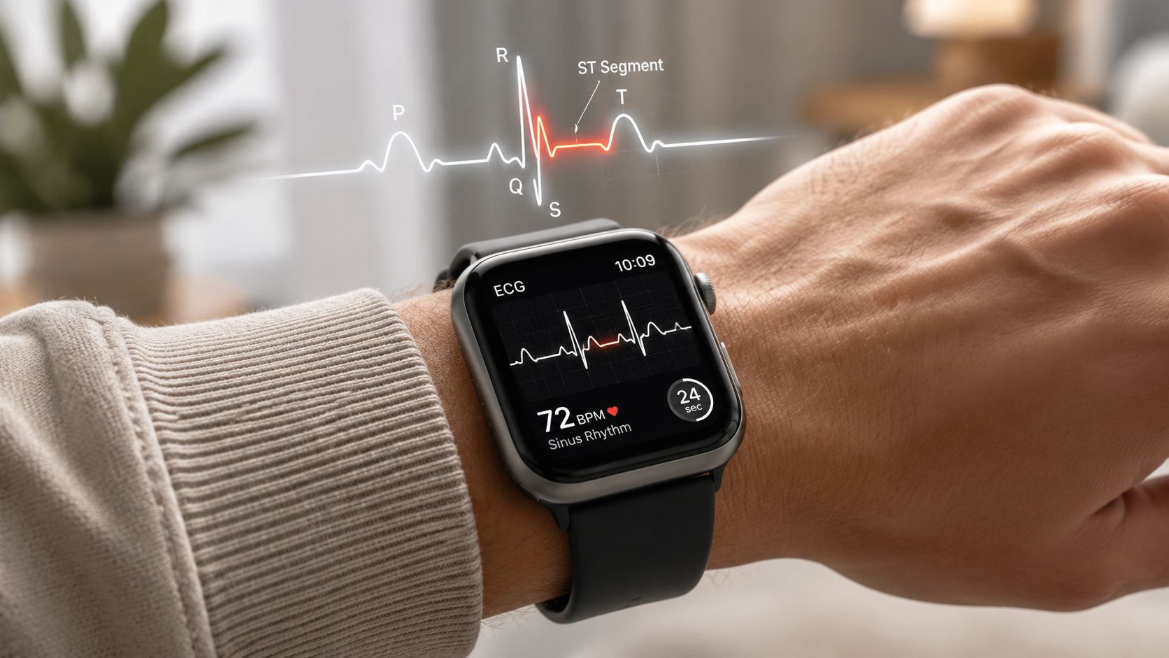 Curious about ST segment monitoring on your watch ECG? Learn what ST changes mean for your heart health and how to interpret them safely from home.