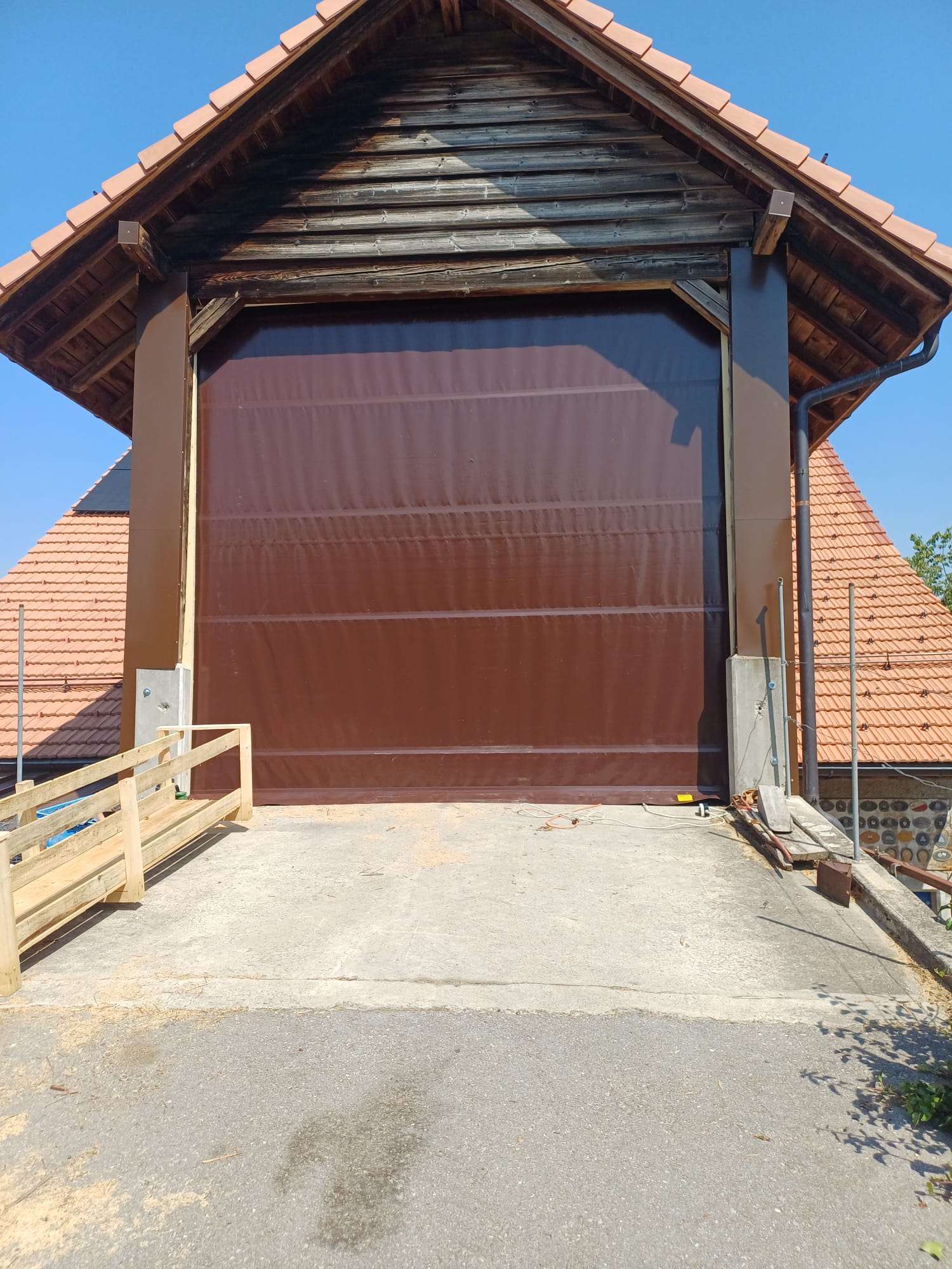 Porte à enroulement