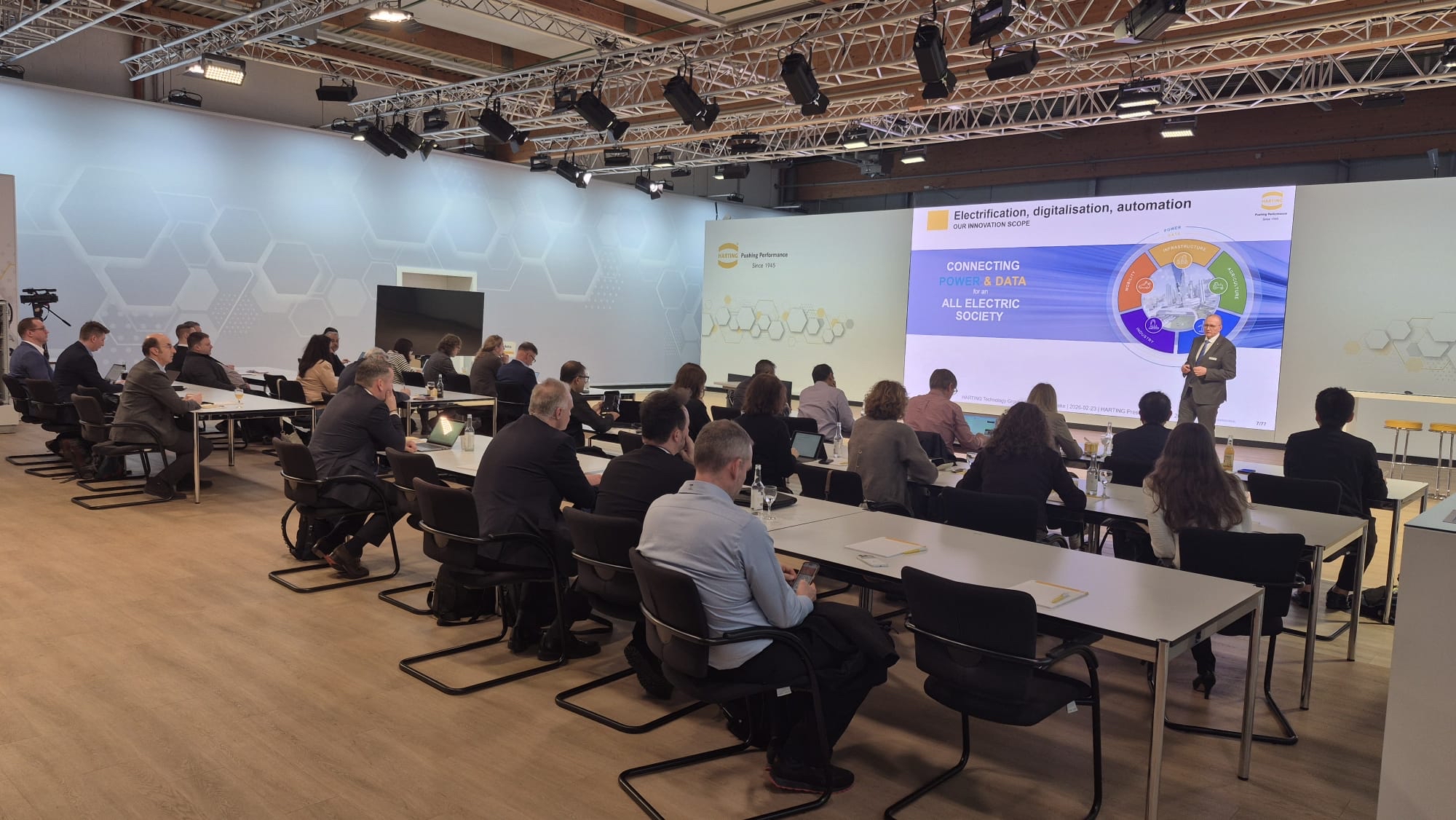 Trade journalists from around the world visit HARTING.....