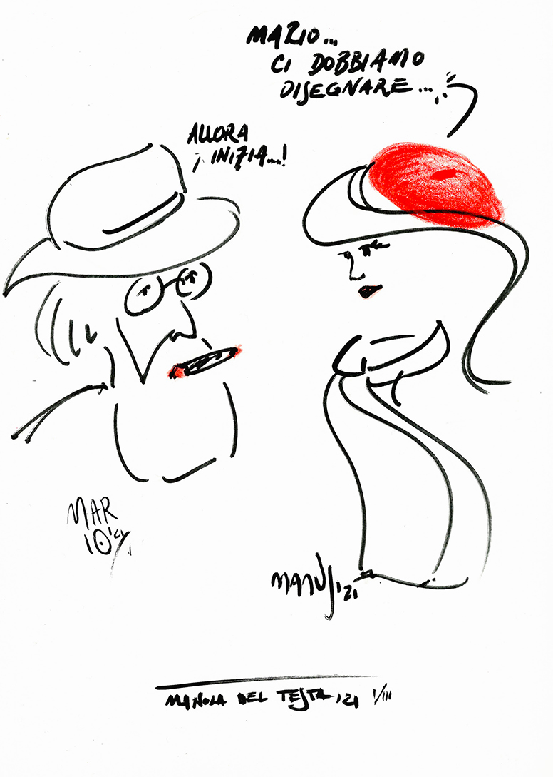 Uomo e donna parlano tra loro