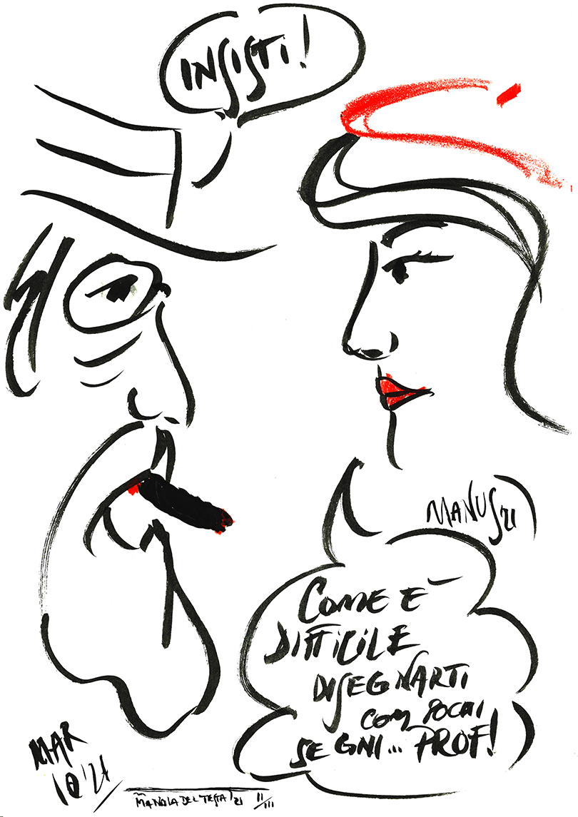 Conversazione tra uomo e donna