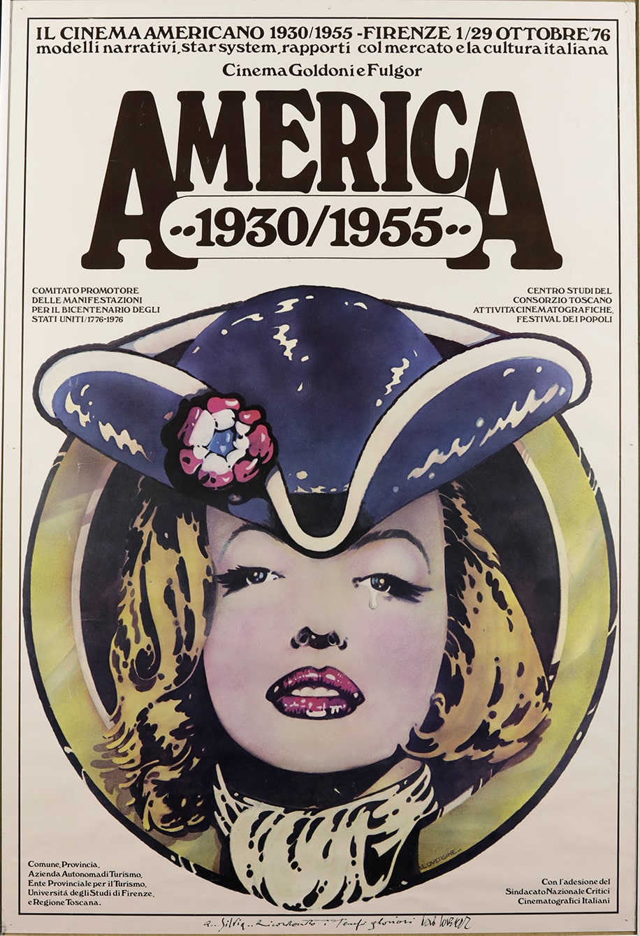 manifesto con Marilyn Monroe mentre piange