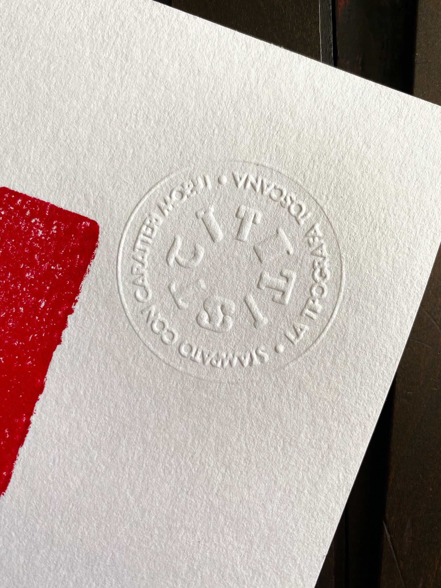 Timbro de "La Tipografa Toscana"