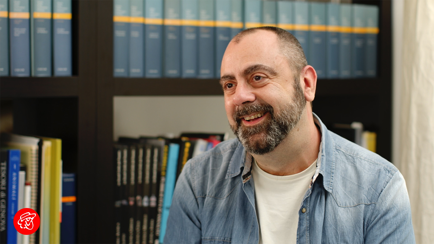 Collage di uomo con cappello, sigaro e occhiali