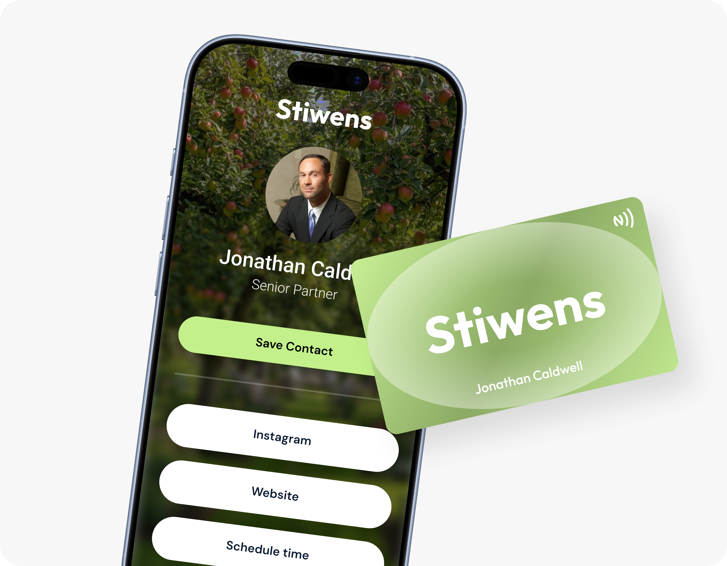 Mobilo Business Cards: Contact Details