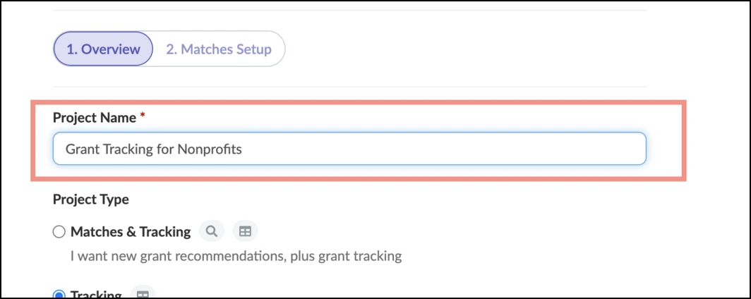 Set Up Your Tracking Project