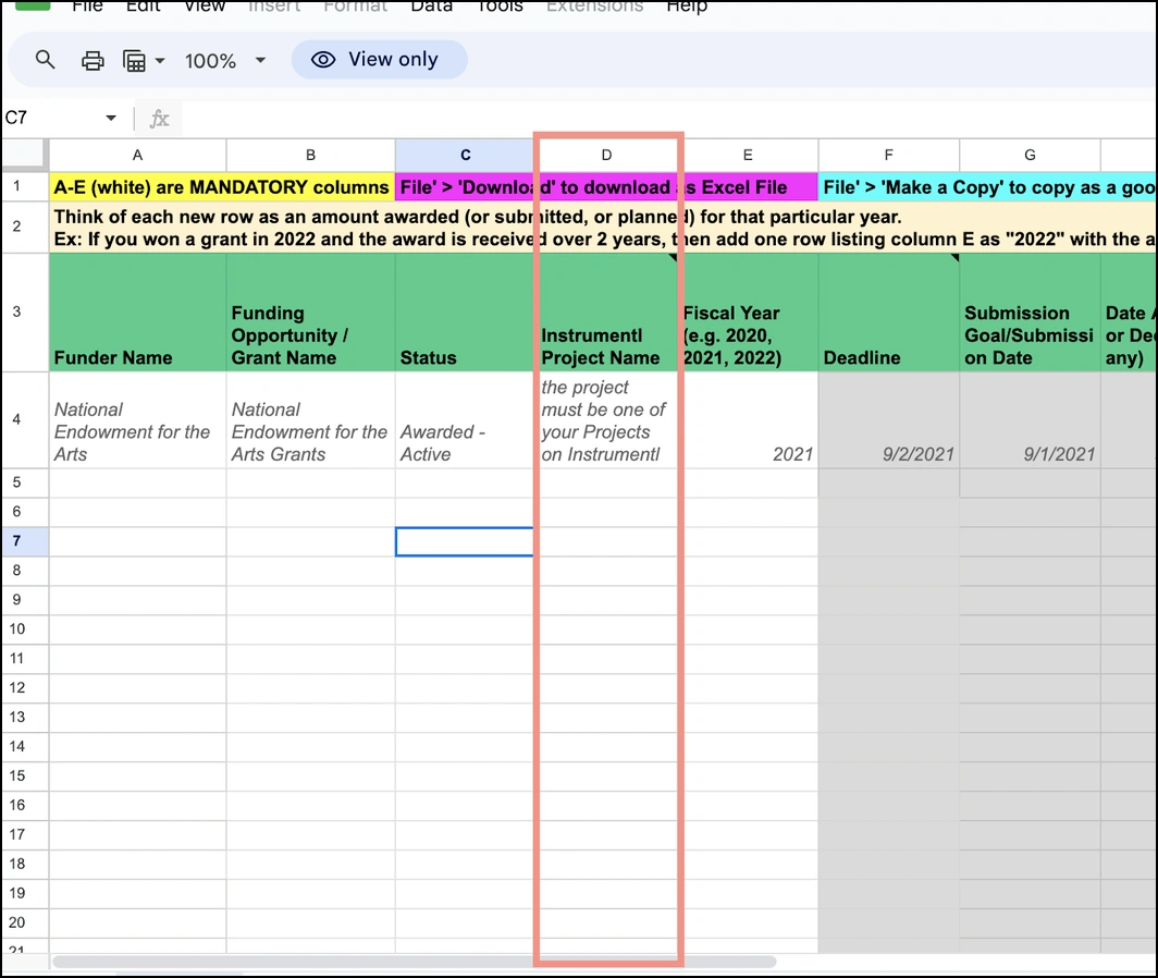 Designate Data To Projects In Instrumentl