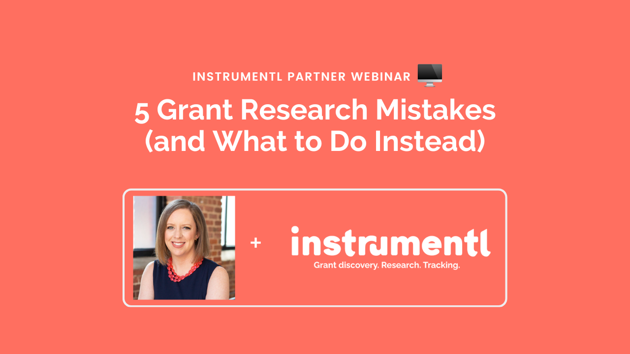Melissa Reams - 5 Grant Research Mistakes (and What to Do Instead)