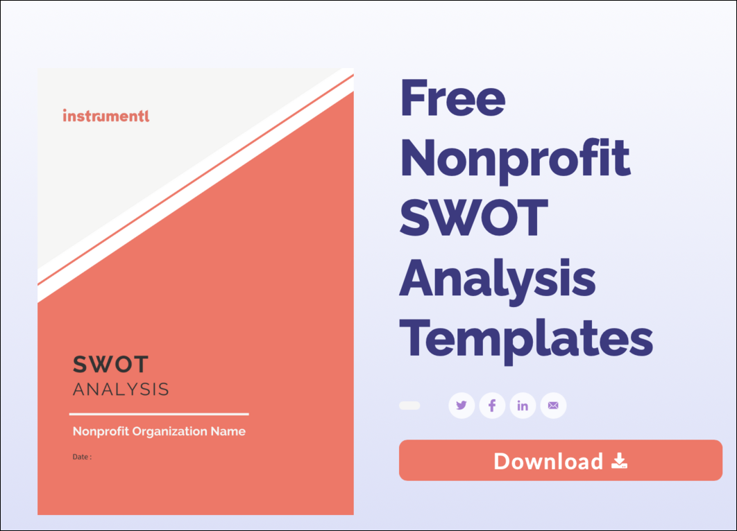 Instrumentl SWOT analysis template
