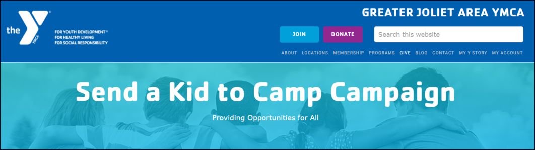 YMCA Send a Kid to Camp Campaign