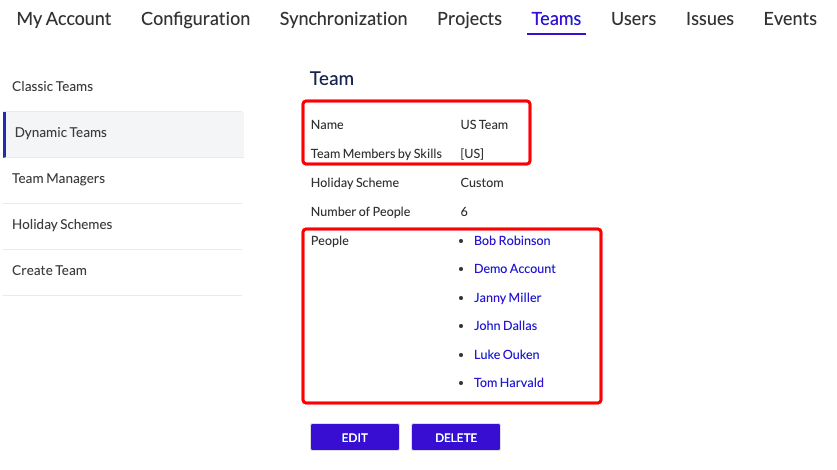 ActivityTimeline US Team