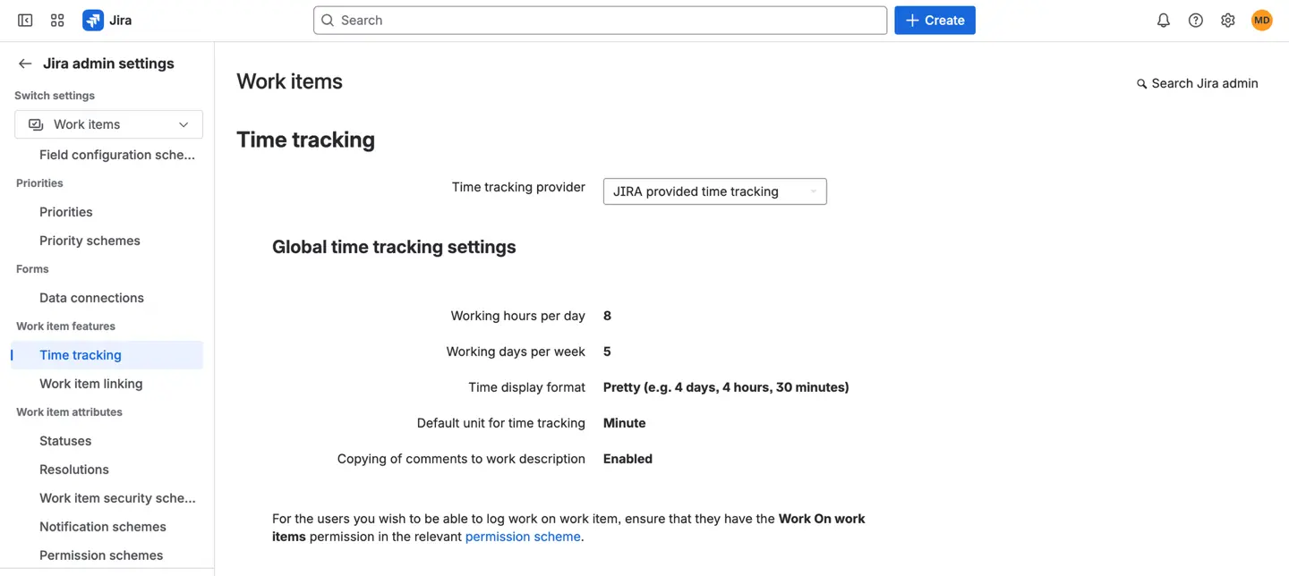 Enable Time Tracking in Jira Cloud