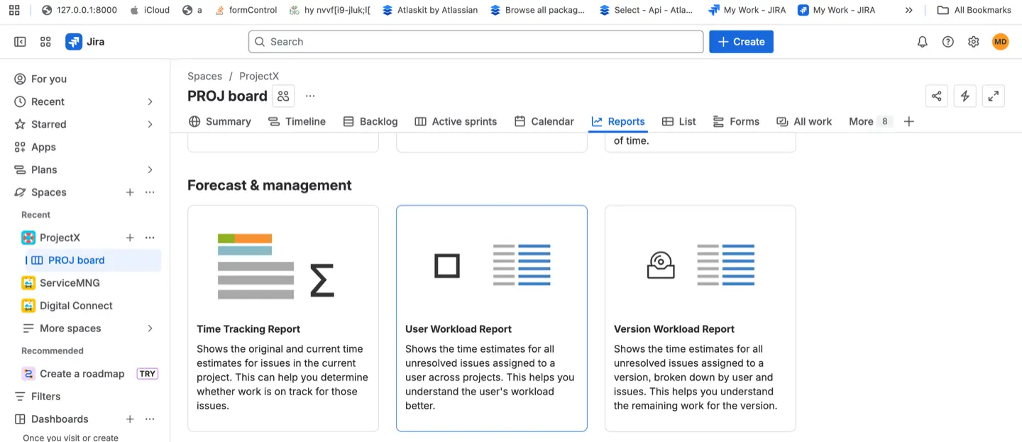 Reporting in Jira