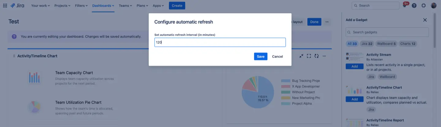 Auto-refresh in ActivityTimeline