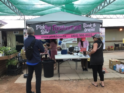 A food booth at the event