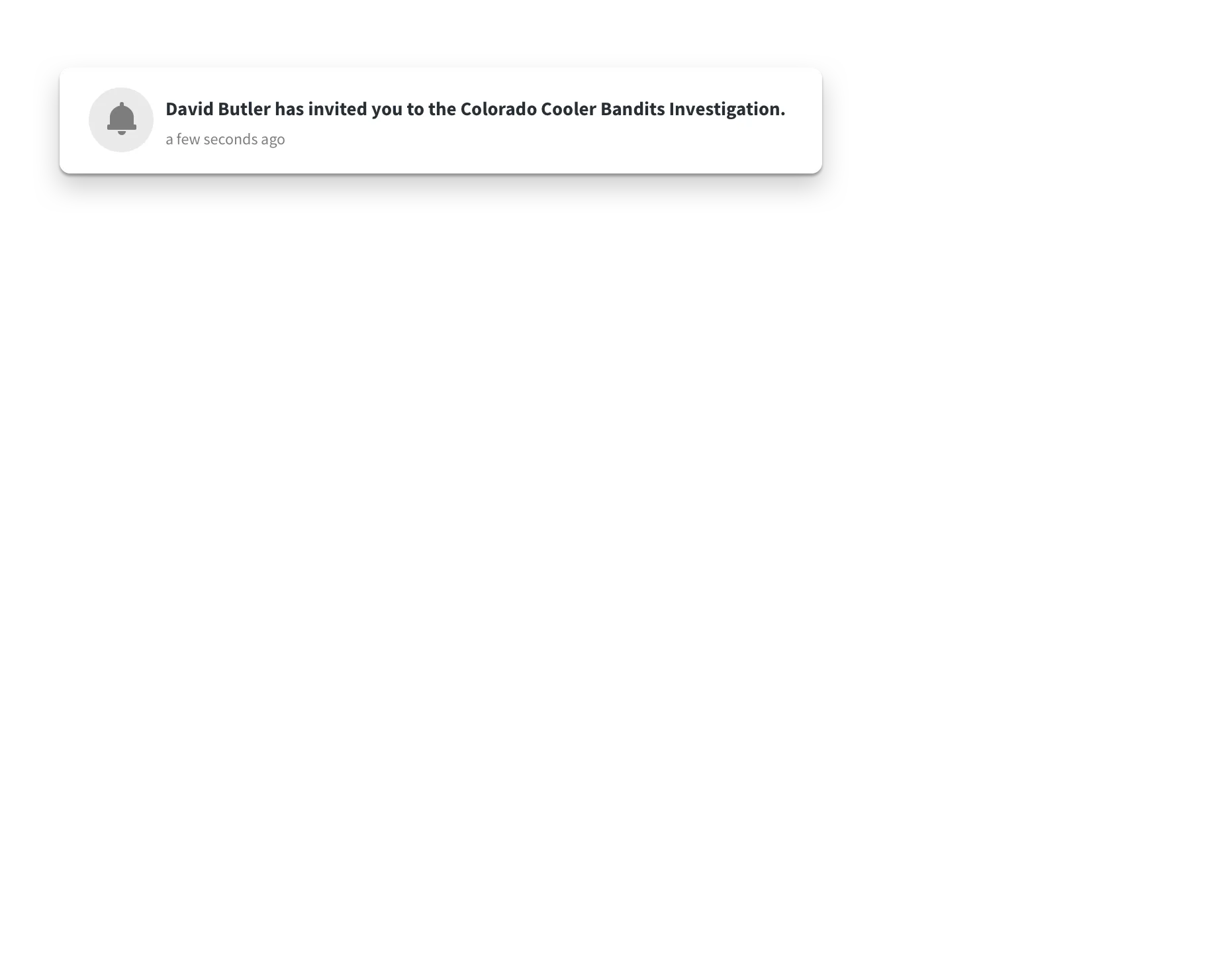 Investigations software