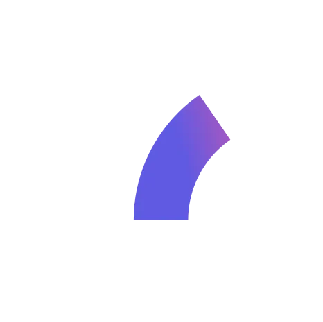Purple semi circle