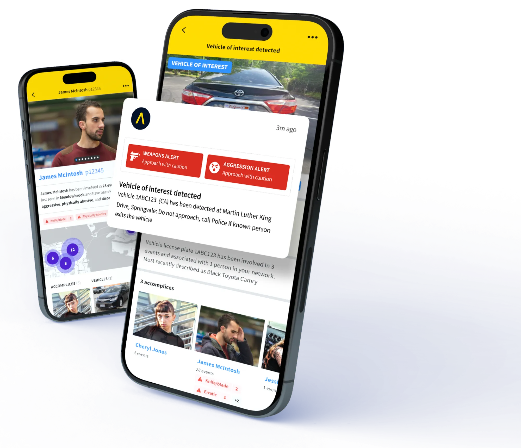 Report crime with a simple tap & click based interface, to ensure intel is captured quickly.