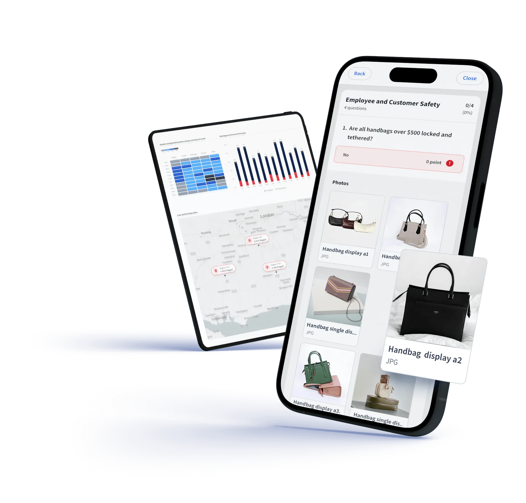 Report crime with a simple tap & click based interface, to ensure intel is captured quickly.