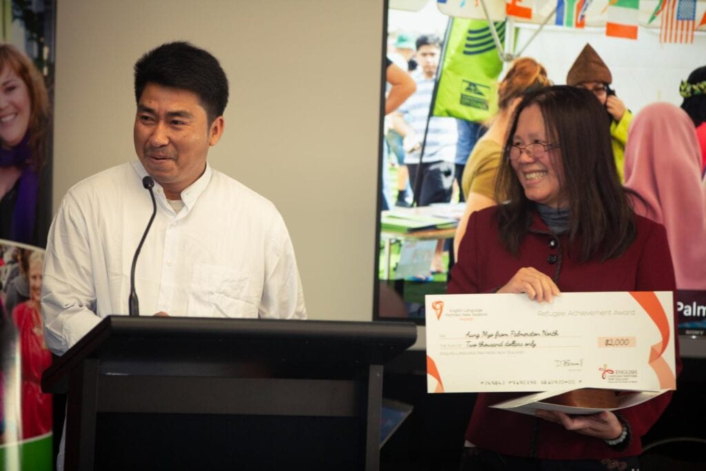 Aung Myo wins Refugee Achievement Award