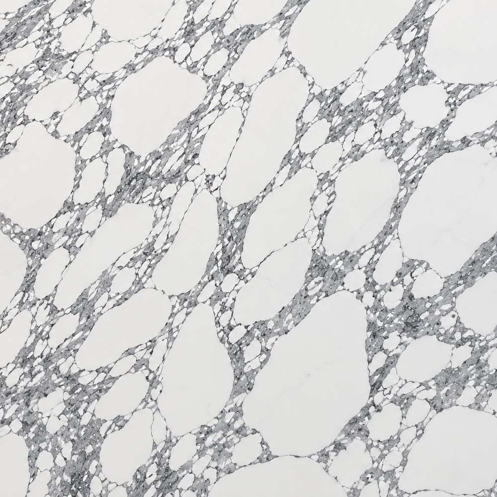 Granite & Quartz Installations UK’s leading granite and quartz worktop company. A creamy white marble effect with bluish grey veins. The veins in Arabescato Corchia are typically smaller than the bold veins in Calacatta.