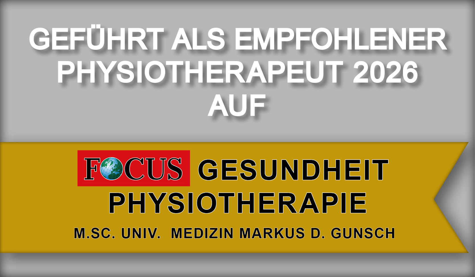 Praxis Gunsch Focus Online Empfehlung 2026 Physiotherapie